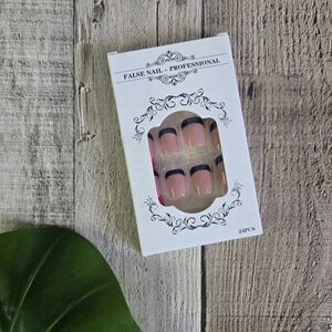 4th of July Faux Nails | Blue Tip, Red + Stars 24pc